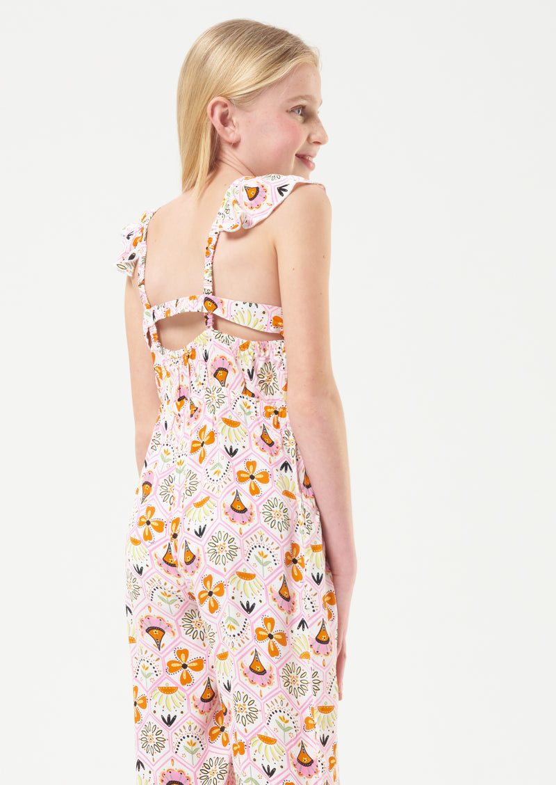 Otty Wide Leg Frill Jumpsuit