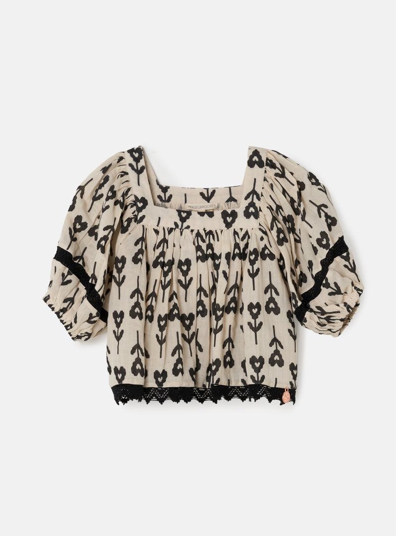 Kiki Black And Cream Top