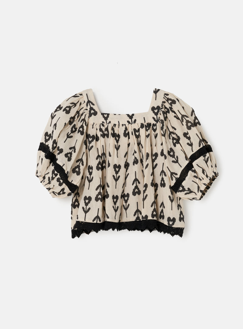 Kiki Black And Cream Top