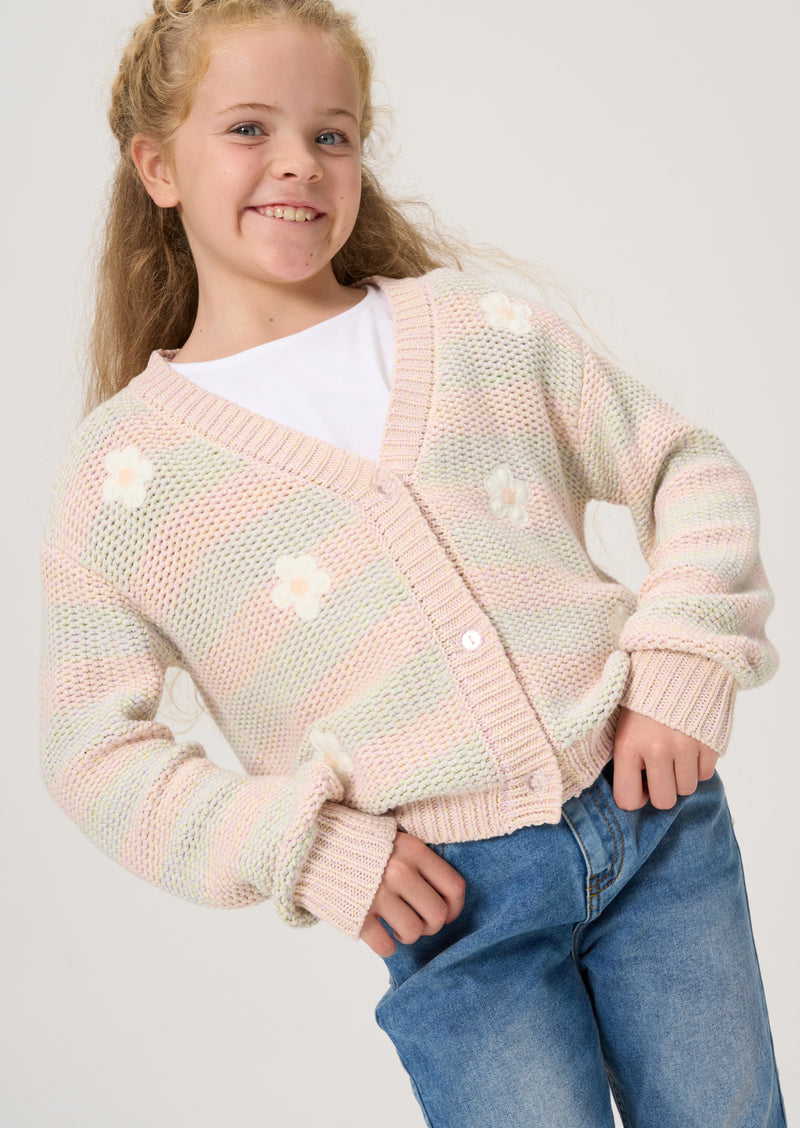 Daisy Motif Cardigan