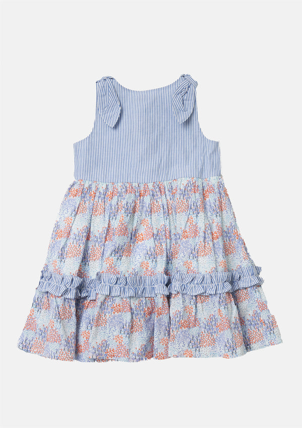 Charlotte Tie Shoulder Tiered Dress