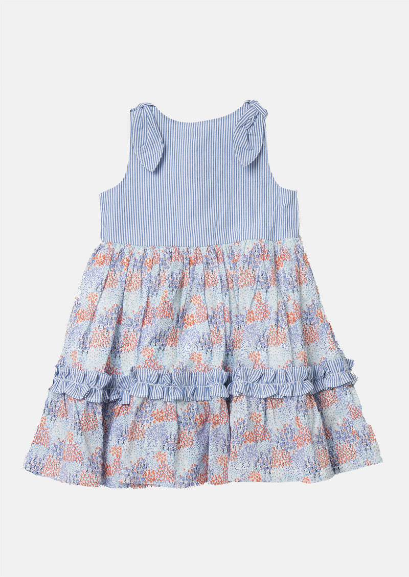 Charlotte Tie Shoulder Tiered Dress