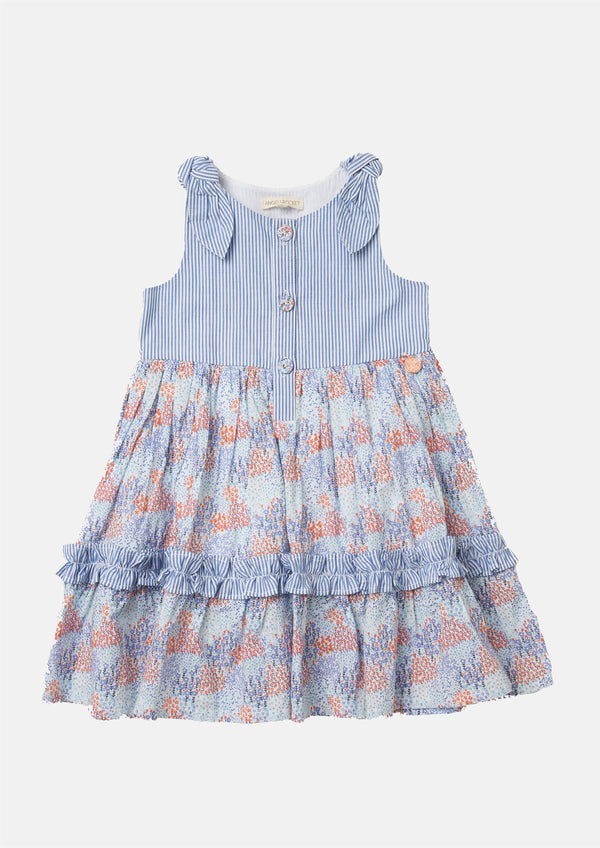 Charlotte Tie Shoulder Tiered Dress