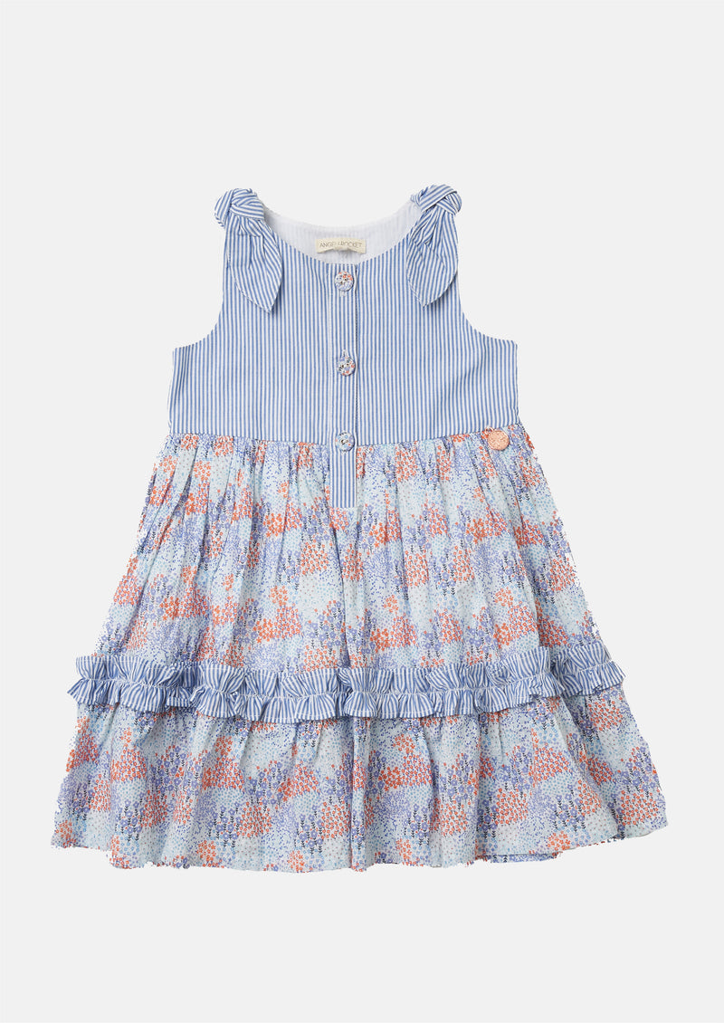 Charlotte Tie Shoulder Tiered Dress