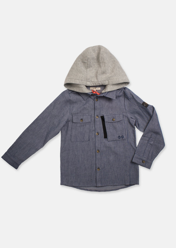 Kayden Branded Denim Overshirt