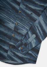 Silas Blue and Brushstroke Shirt