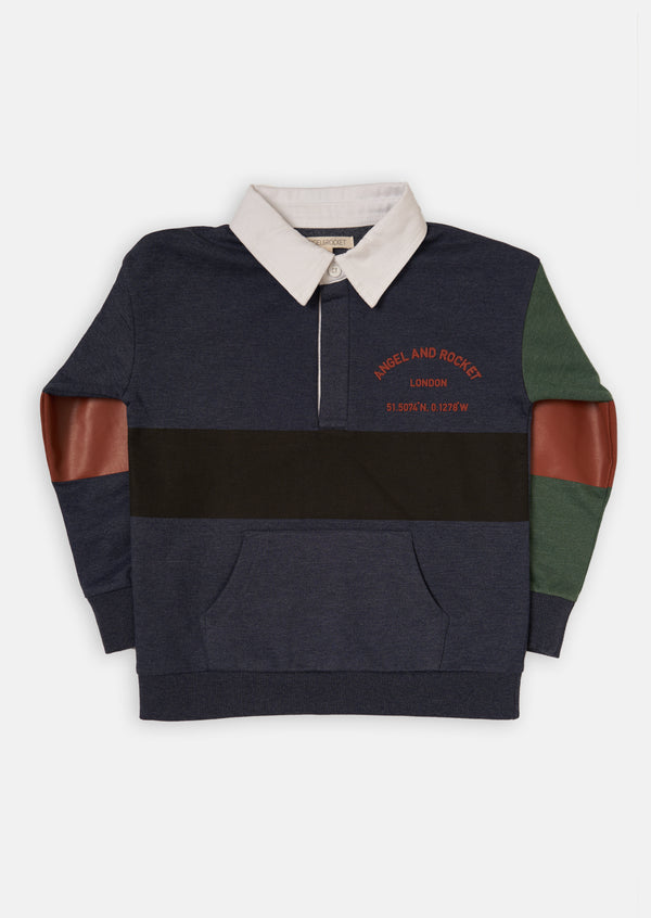 Zane Colourblock Rugby Sweat