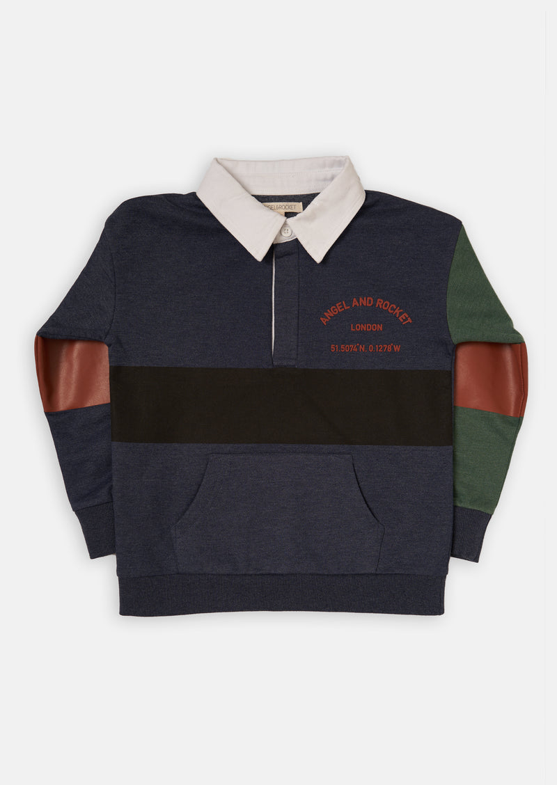 Zane Colourblock Rugby Sweat