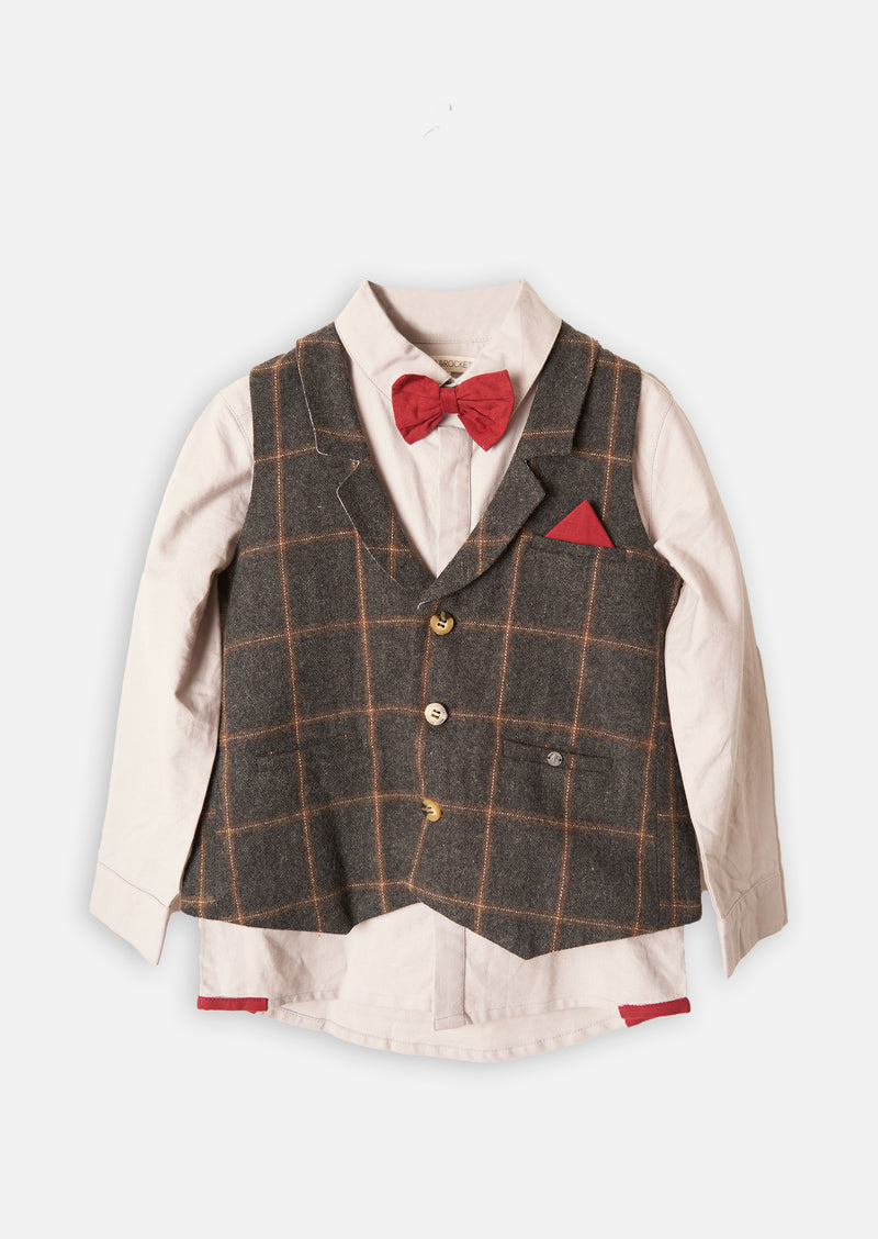 Apollo 3 Pc check Waistcoat set