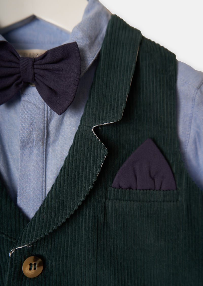 Branson 3 Pc cord Waistcoat set
