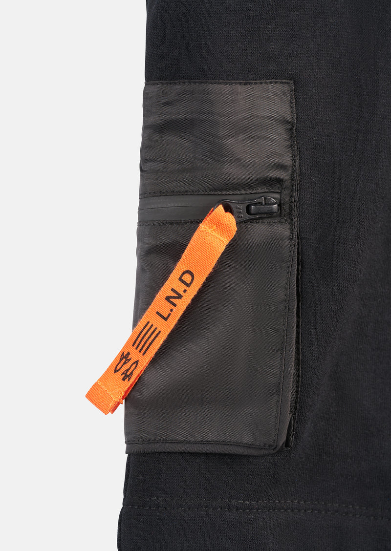 Niko Nylon Pocket Short - Black