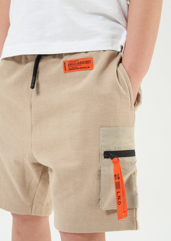 Niko Nylon Pocket Short - Stone