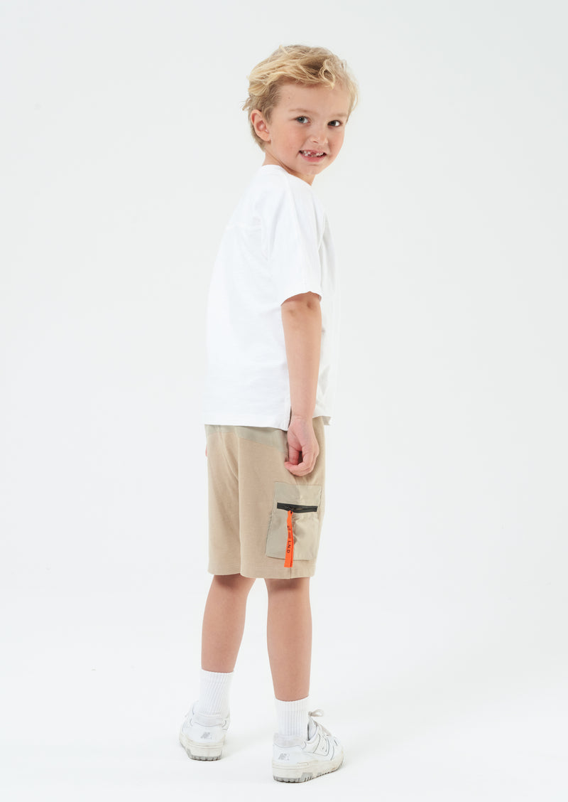 Niko Nylon Pocket Short - Stone