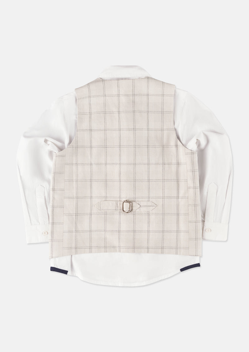 Emerson Grey Check 3 Pc Waistcoat Set