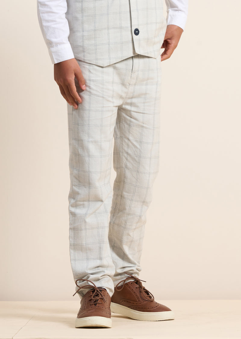 Emerson Grey Check Trouser