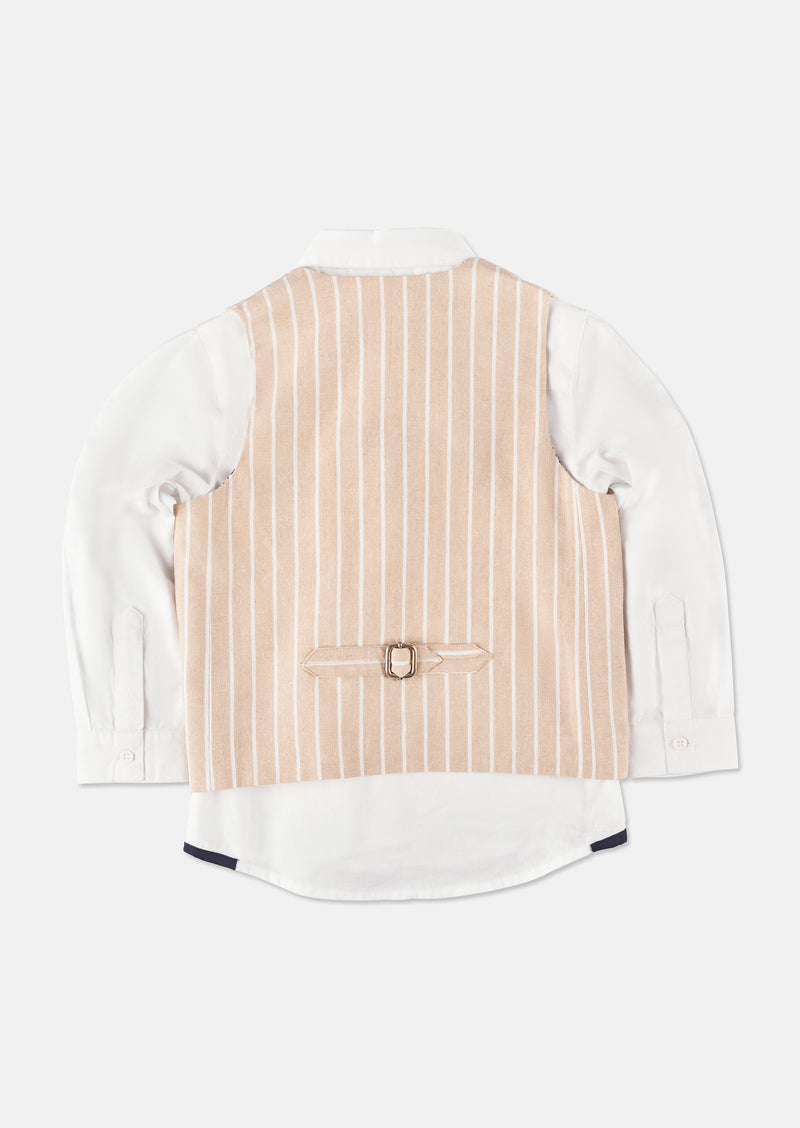 Clayton Linen Stripe Waistcoat