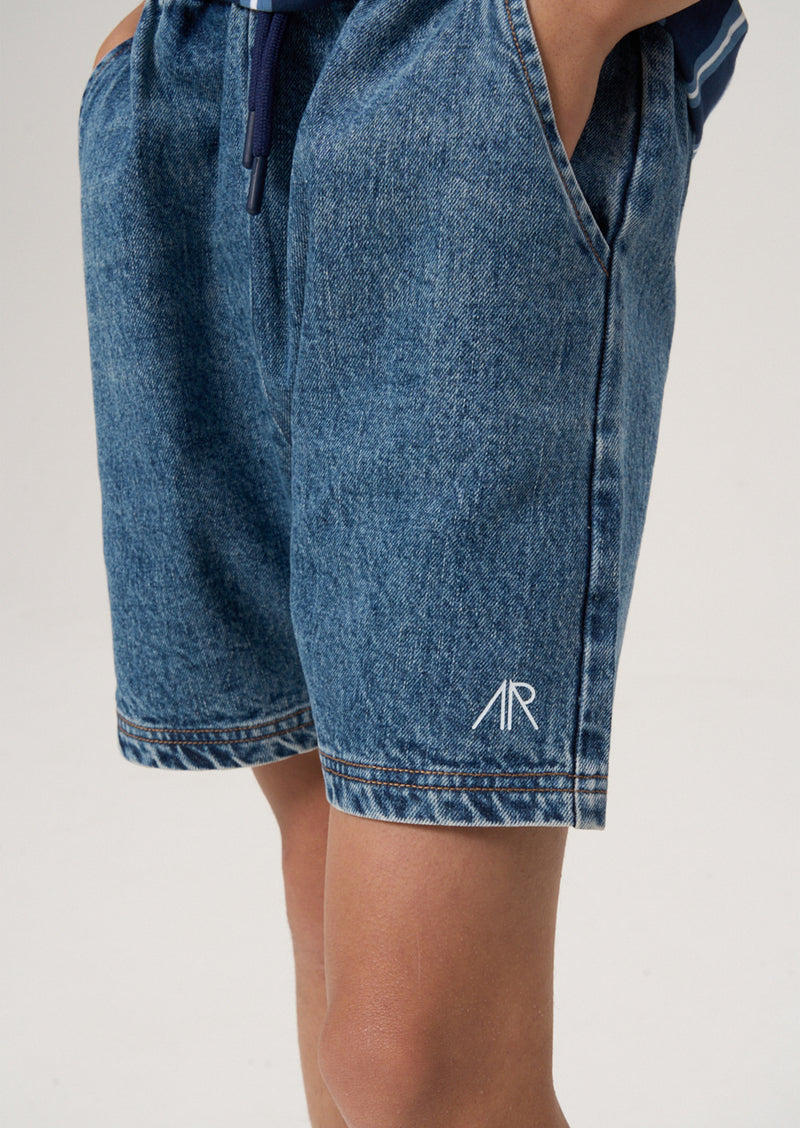 Karson Branded Denim Short