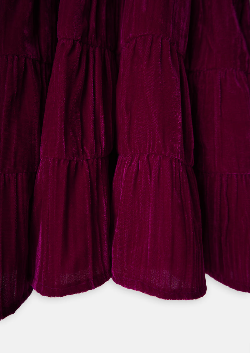 Velvet Tiered Dress