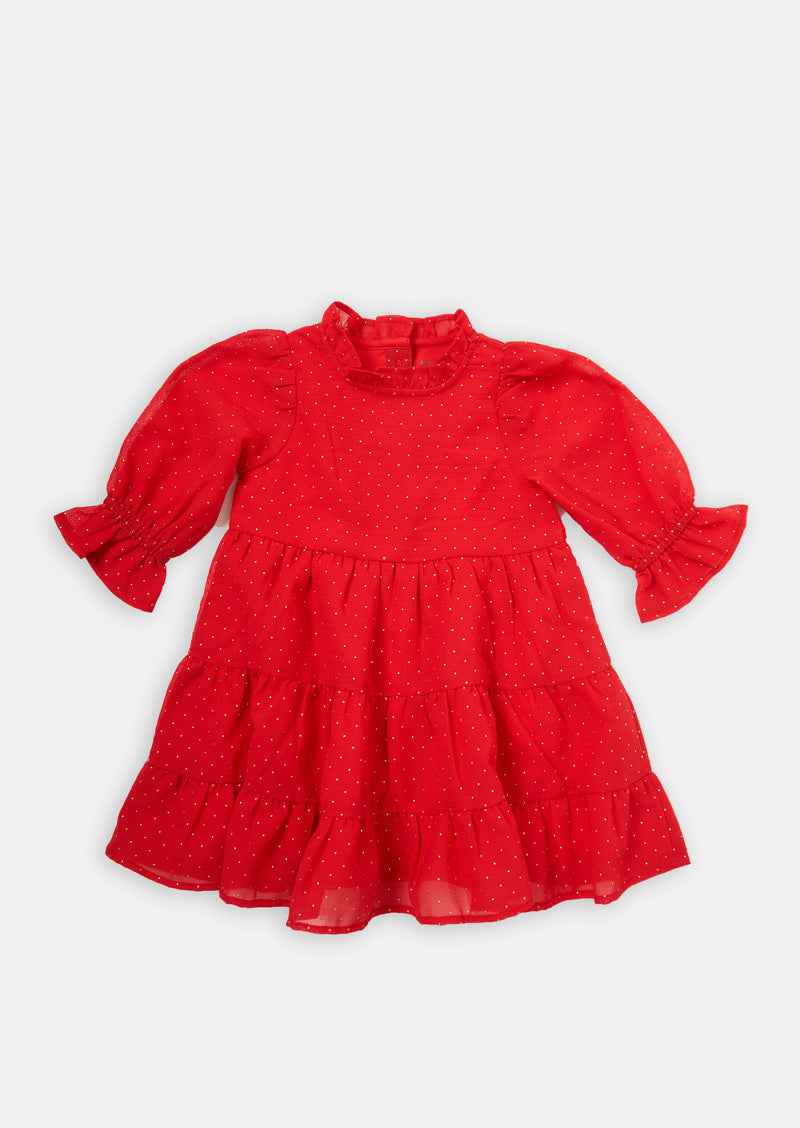 Baby Foil Dot Dress