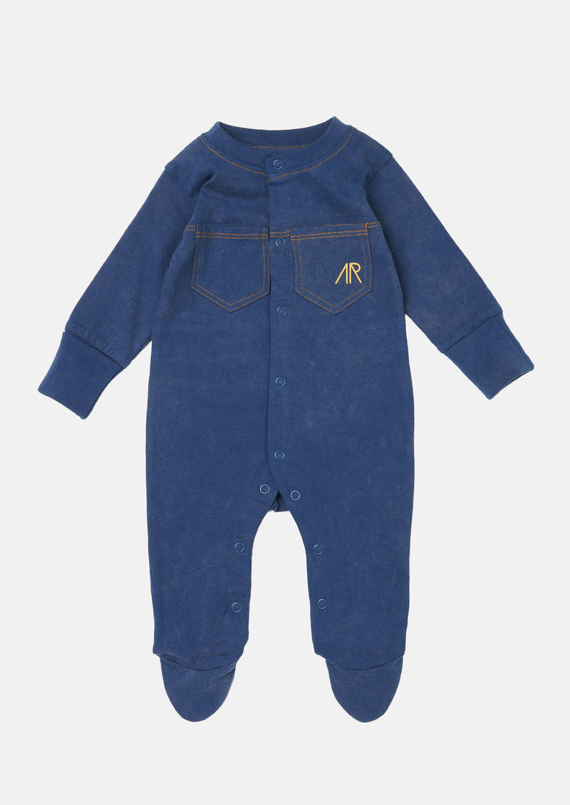 Callum Jersey Denim Babygrow