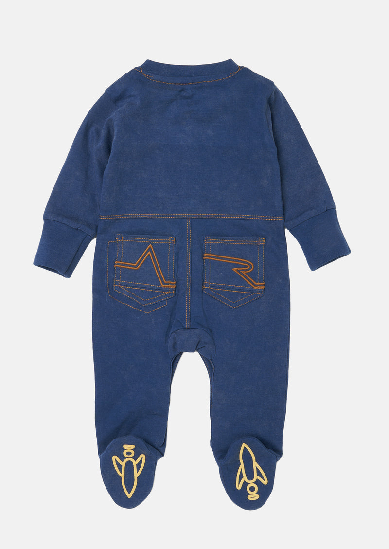 Callum Jersey Denim Babygrow