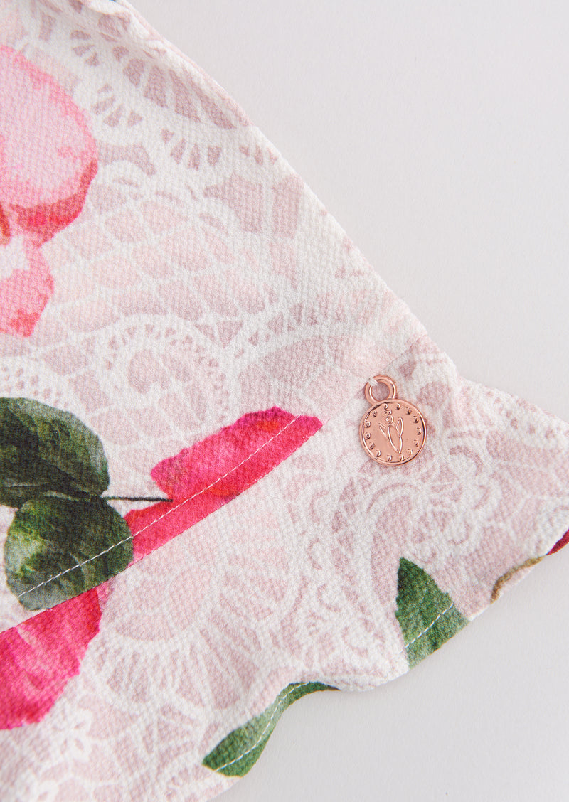 Darcy Frill Sleeve Floral Top