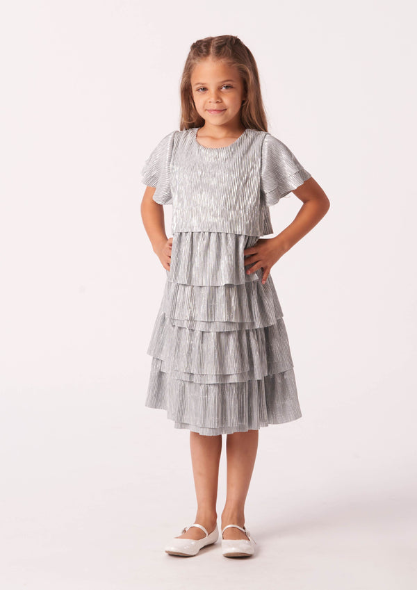 Amelie Tiered Crinkle Dress