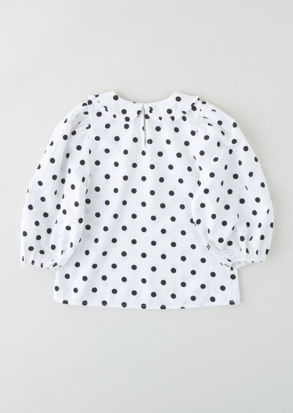 Talullah Spotted Puff Sleeve Blouse
