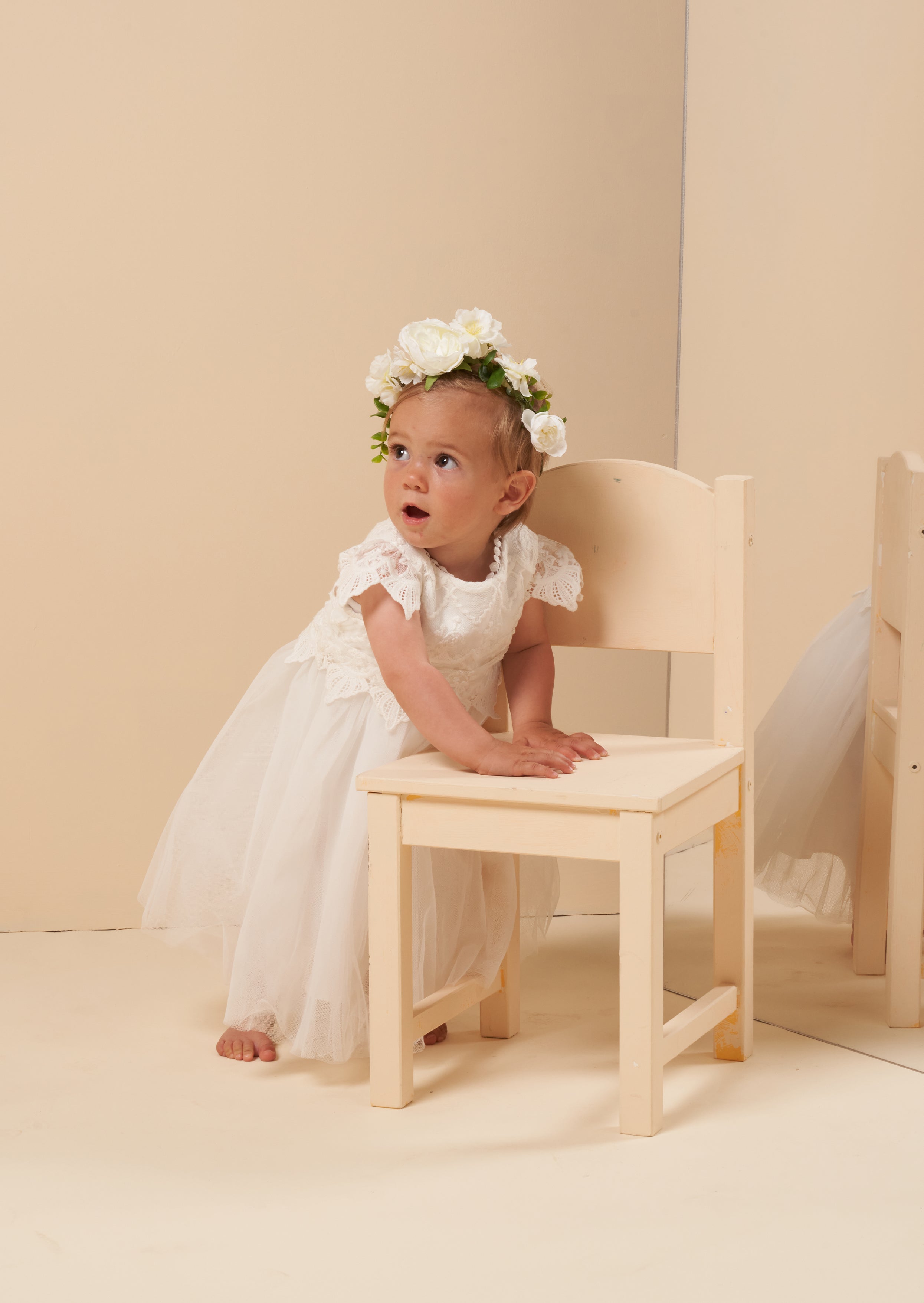 Ivory Baby Flower Girl Dresses - Main Image