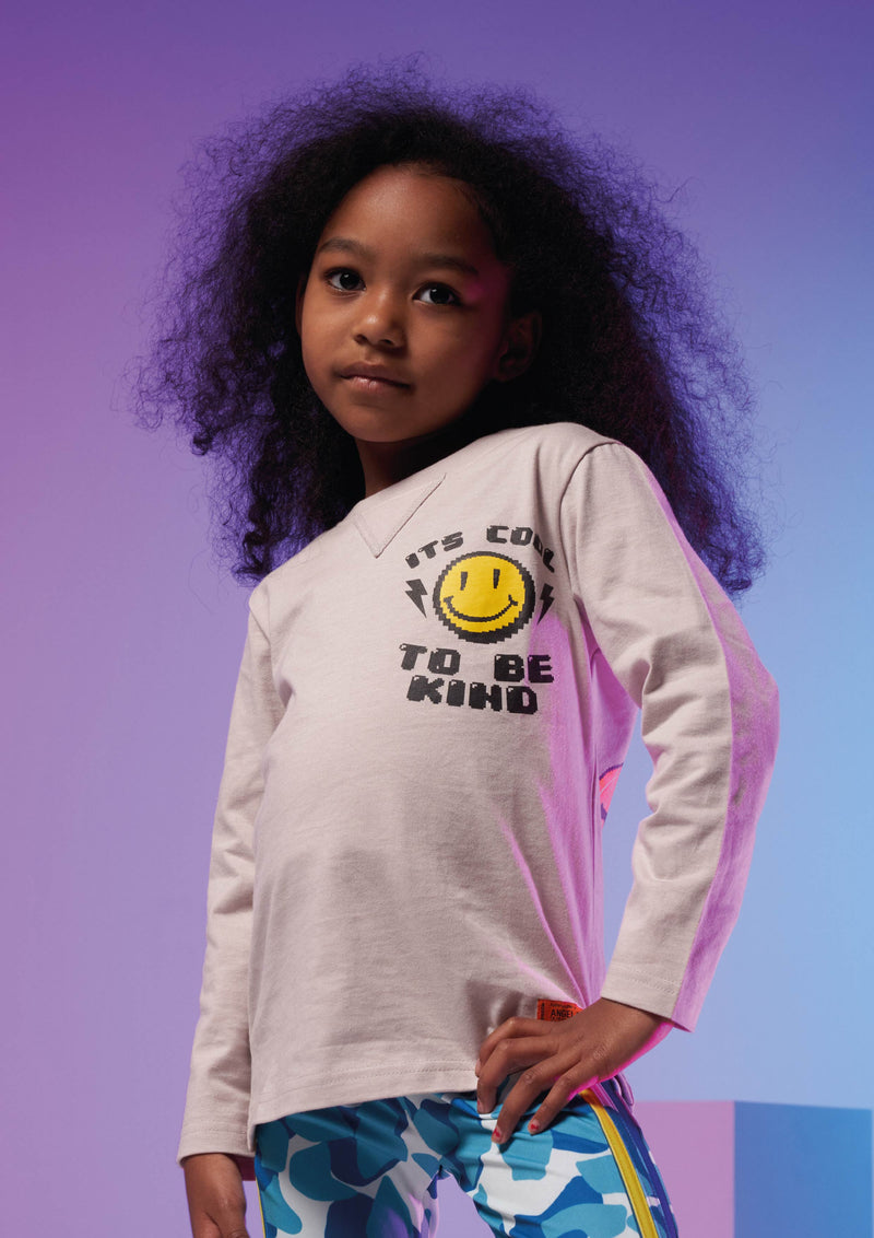Benjamin Smiley Long Sleeve Tee