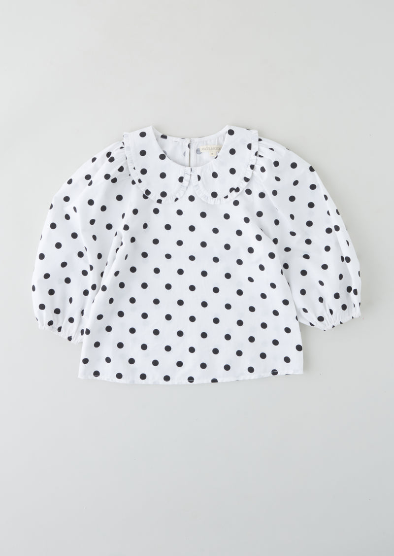 Talullah Spotted Puff Sleeve Blouse